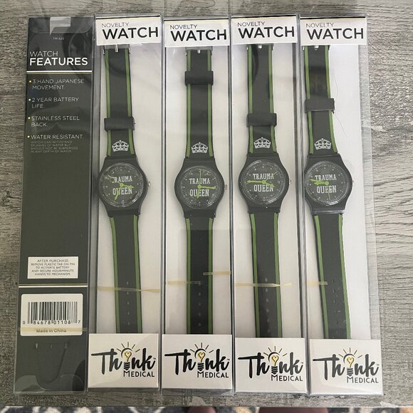 NEW! Lot of 5 Watches ~ Nurse Medical Trauma Queen Novelty Watch - Picture 1 of 1